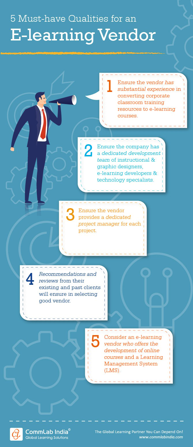 5 Must have Qualities of an E-learning Vendor [Infographic]