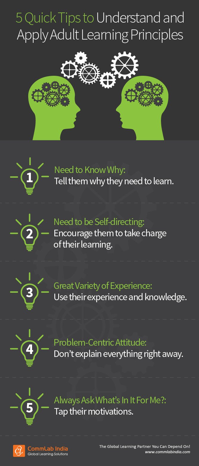 5 Quick Tips to Understand and Apply Adult Learning Principles [Infographic]