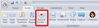 Record Screen Feature