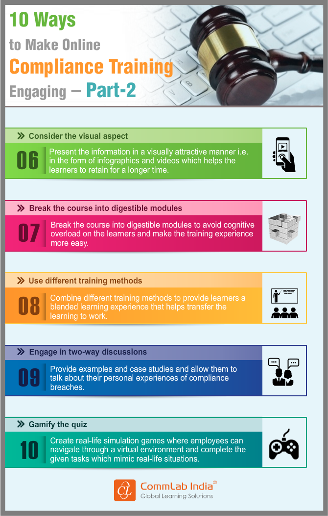 Second 5 Ways to Make Online Compliance Training Engaging [Infographic]