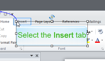 Selecting the Caption in Adobe Captivate 9