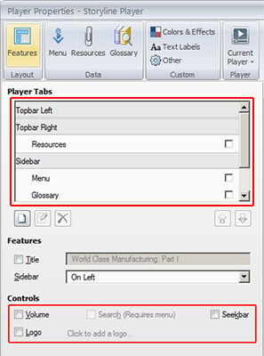 Set Player Properties