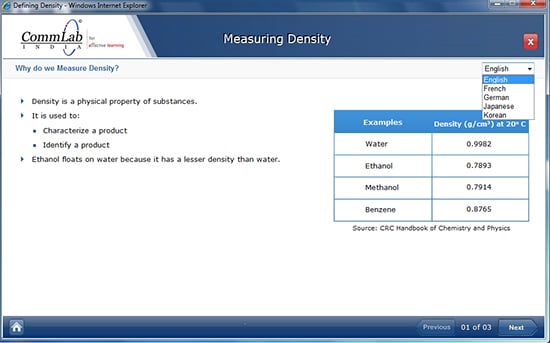 Switchable Interface for Translations