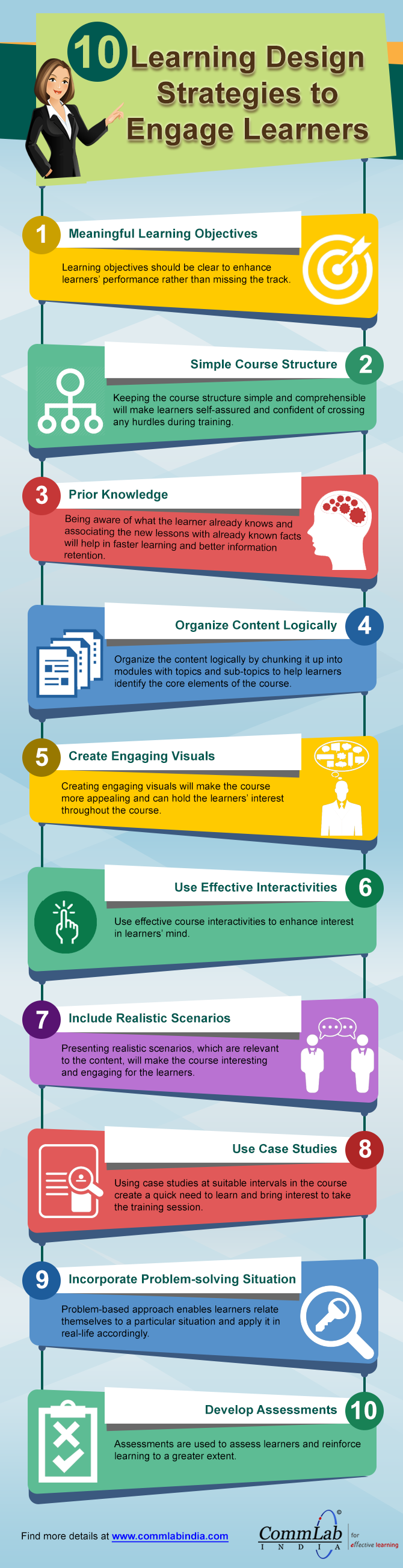 10 Learning Design Strategies to Engage Learners [Infographic]