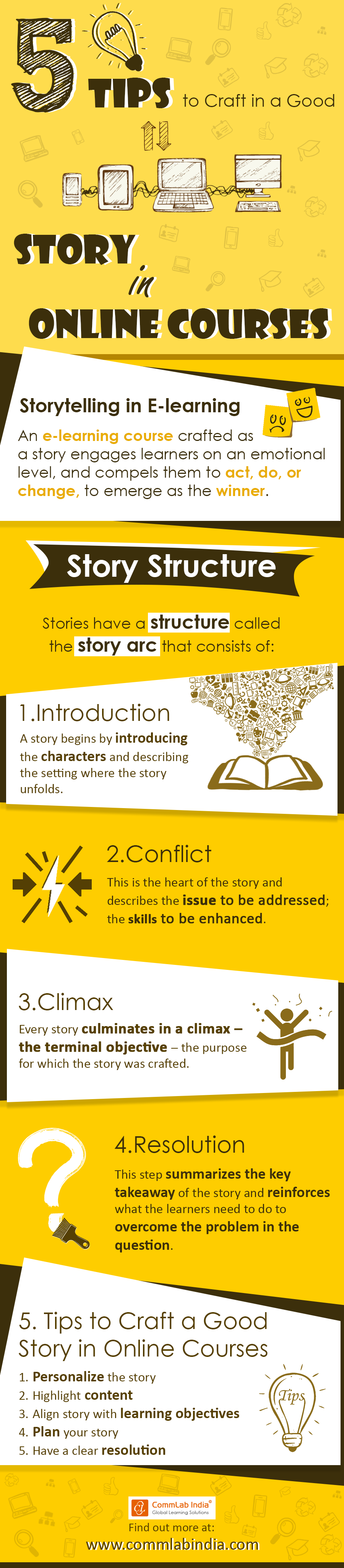 5 Tips to Craft a Good Story in Online Courses [Infographic]