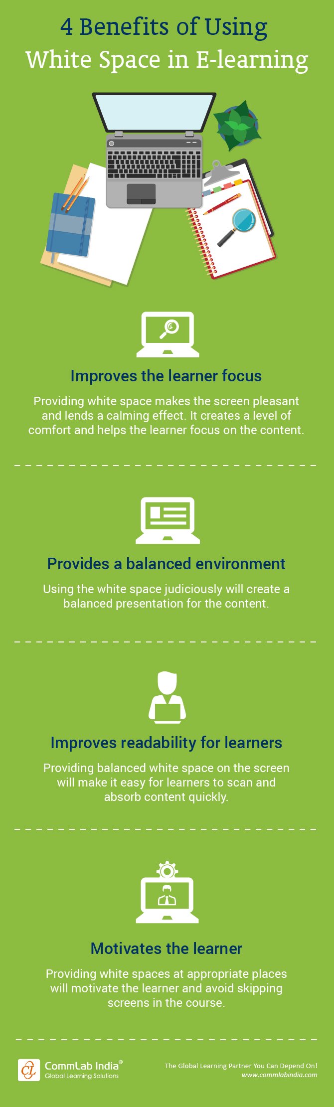 4 Benefits of Using White Space in E-learning [Infographic]