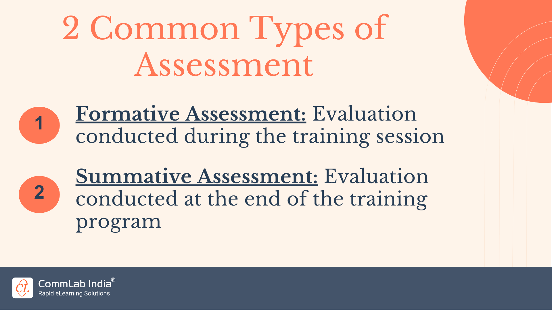 2 Common Types of Assessment