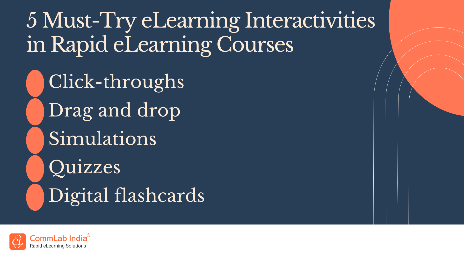 5 Must-Try eLearning Interactivities in Rapid eLearning Courses
