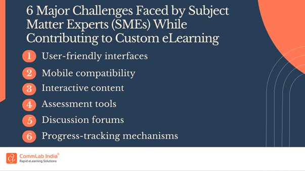 6 Major Challenges Faced by Subject Matter Experts (SMEs) While Contributing to Custom eLearning