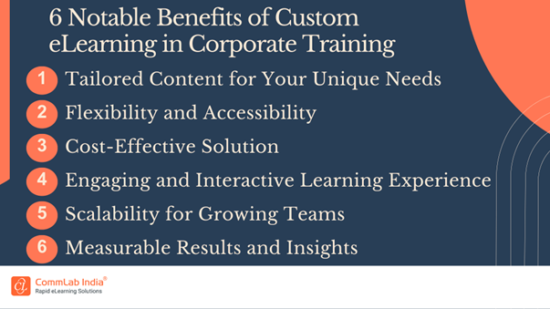 6 Notable Benefits of Custom eLearning in Corporate Training