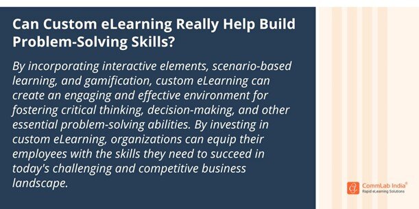 Can Custom eLearning Really Help Build Problem-Solving Skills