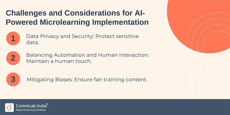 Challenges and Ethical Considerations in AI-powered Microlearning Implementation