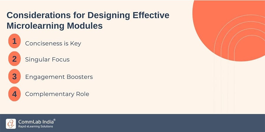 Considerations for Designing Effective Microlearning Modules