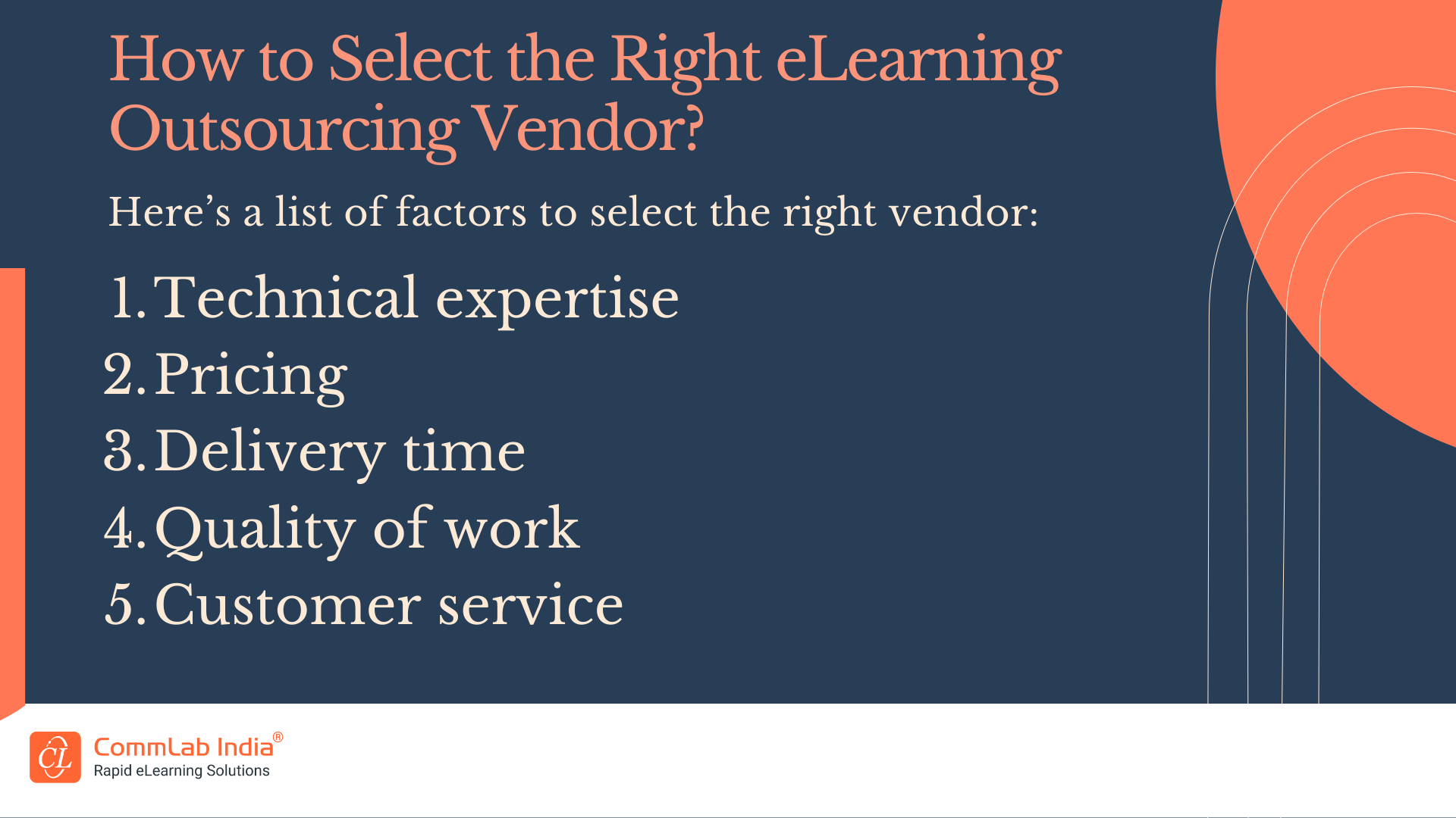 How to Select the Right eLearning Outsourcing Vendor