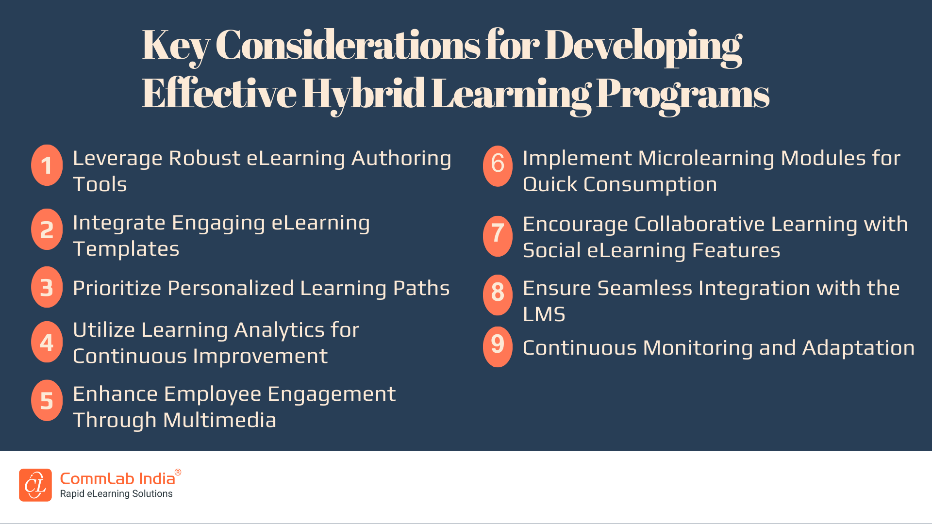 Key Considerations for Developing Effective Hybrid Learning Programs