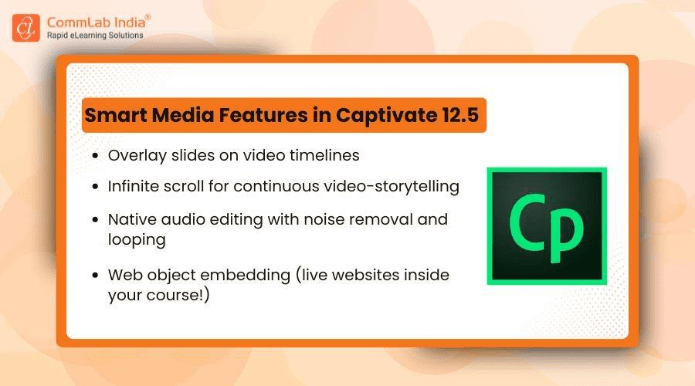 Smart Media Features in Captivate 12.5