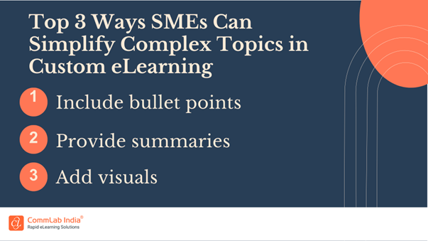 Top 3 Ways SMEs Can Simplify Complex Topics in Custom eLearning