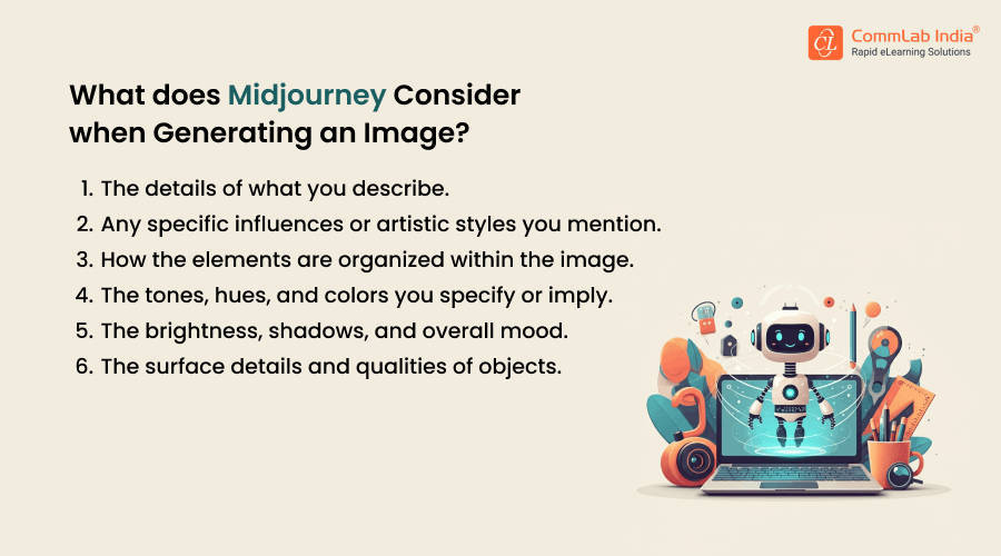 What does Midjourney Consider when Generating an Image