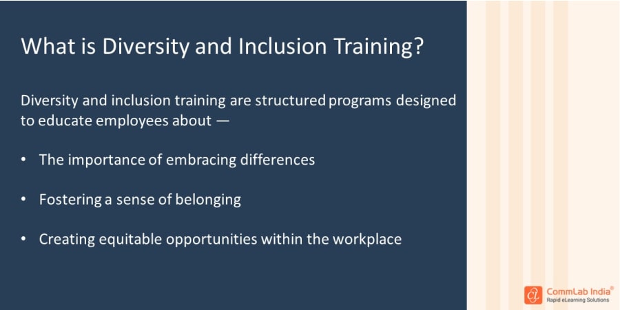 What is Diversity and Inclusion Training