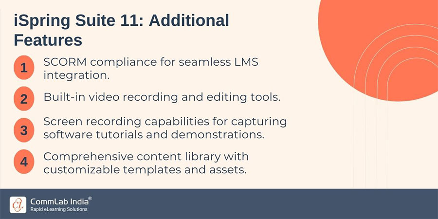 iSpring Suite 11: Additional Features