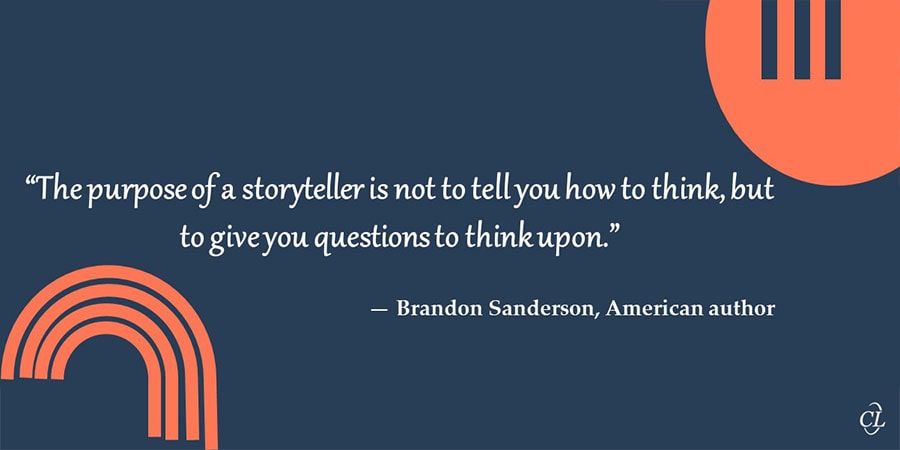 Brandon Sanderson Quote on Storytelling
