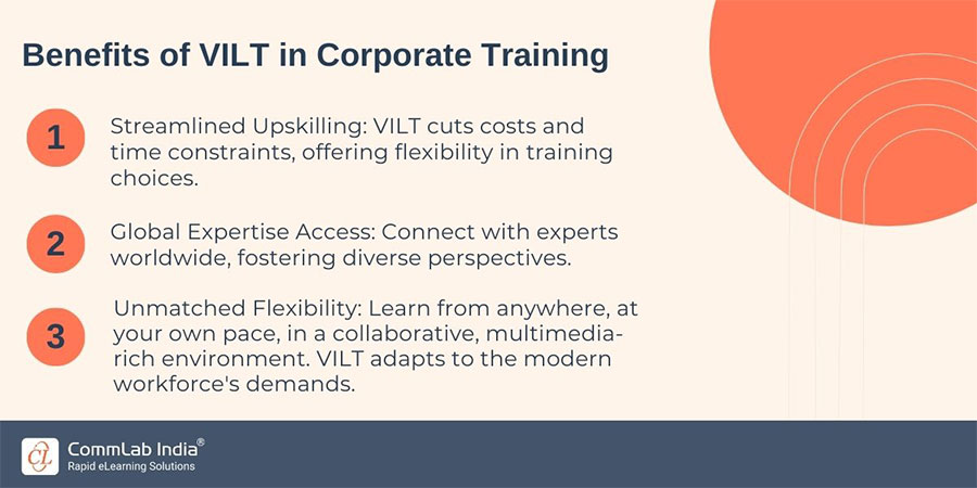 Benefits of VILT in Corporate Training