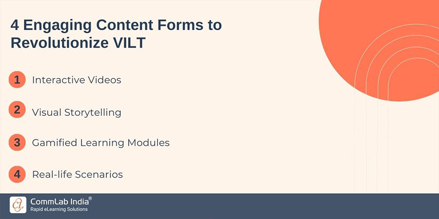 4 Engaging Content Forms to Revolutionize VILT