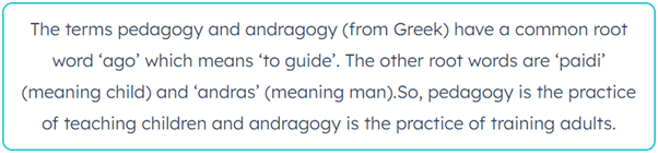 How do Andragogy and Pedagogy Differ