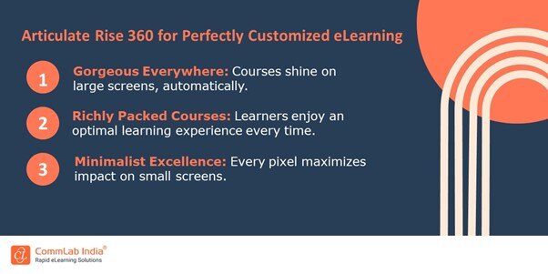 How does Rise 360 ensure Customized eLearning