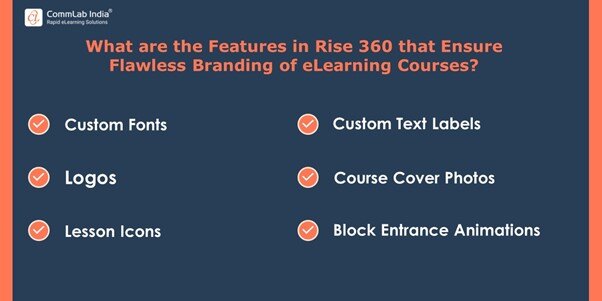 What are the Features to Ensure Flawless Branding in Rise 360