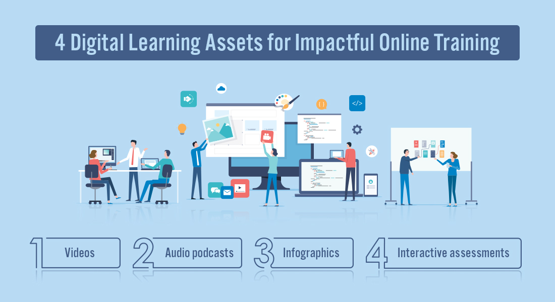  4 Digital Learning Assets to Jazz Up Online Training 